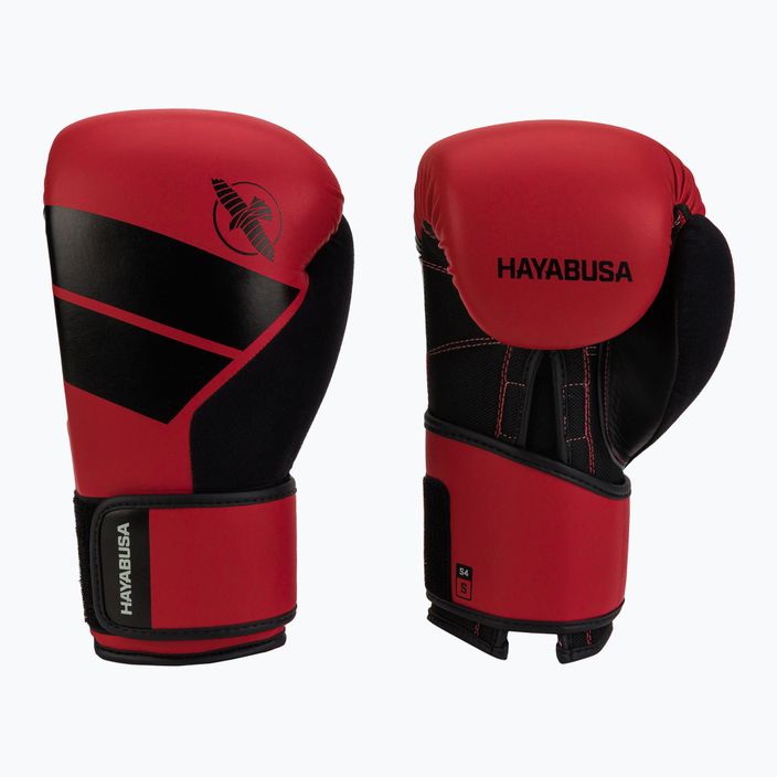 Guanti da boxe Hayabusa S4 nero/rosso 3