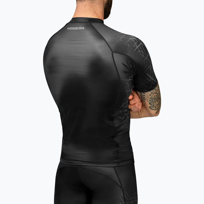 Hayabusa Geo Rashguard Uomo manica corta grigio 2