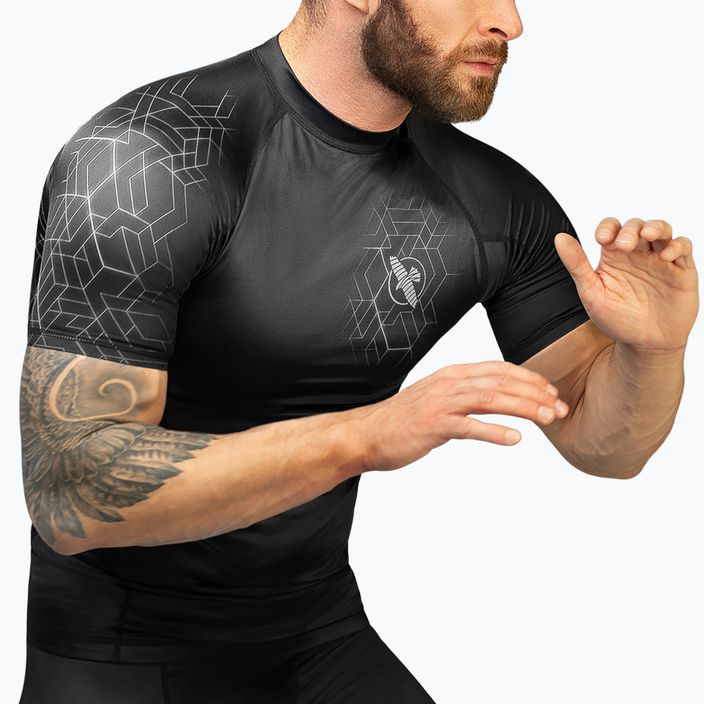 Hayabusa Geo Rashguard Uomo manica corta grigio 4