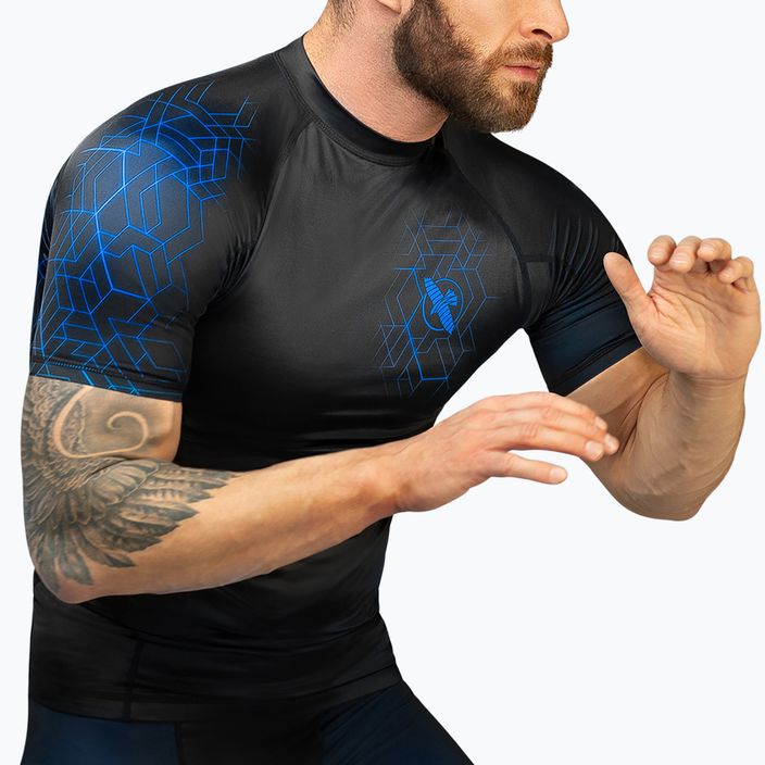 Hayabusa Geo Rashguard Uomo manica corta blu 4