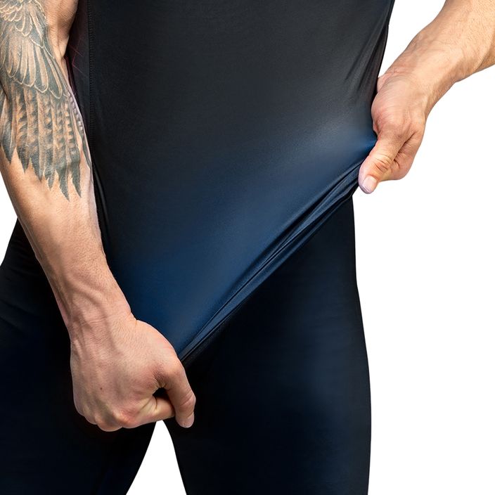 Hayabusa Geo Rashguard Uomo manica corta blu 5