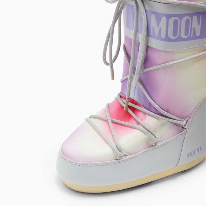 Donna Moon Boot Icon Tie Dye stivali da neve grigio ghiacciaio 9