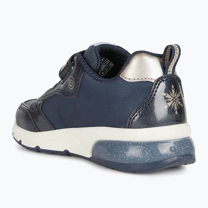 Geox Spaceclub junior, scarpe da ginnastica blu scuro/platino 10