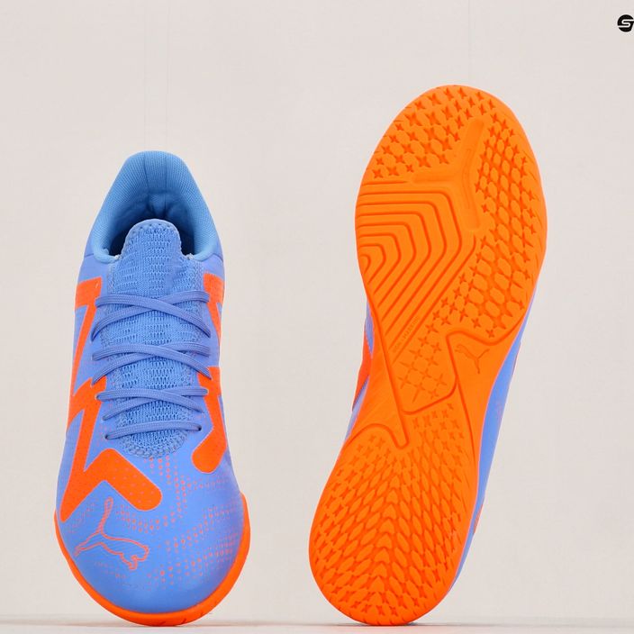 PUMA Future Play IT scarpe da calcio uomo blu glimmer/puma bianco/ultra arancione 12