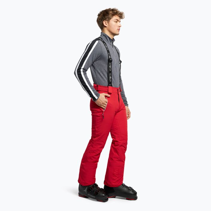 Pantaloni da sci CMP uomo rosso 3W04467/C580 2