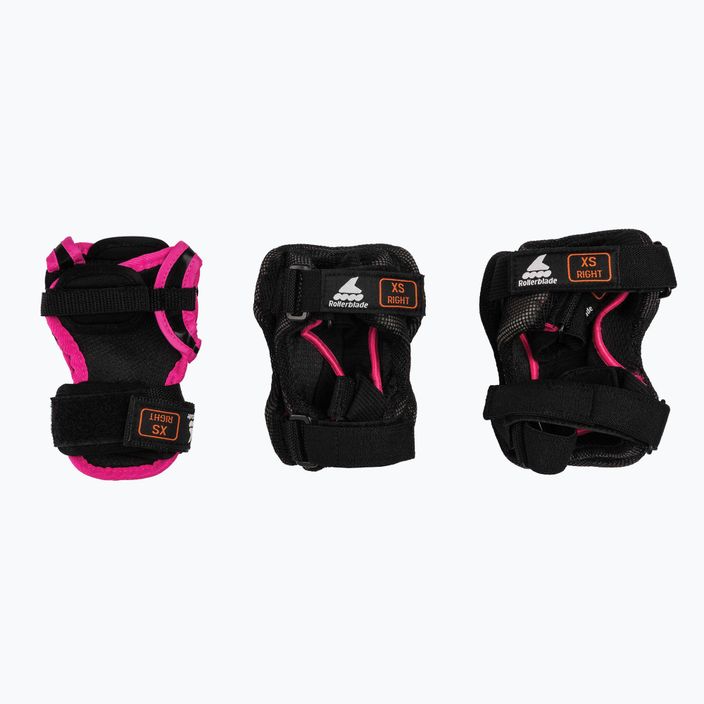Set di protezioni per bambini Rollerblade Skate Gear Junior nero/rosa 9