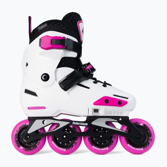 Rollerblade Apex G bianco/rosa, pattini a rotelle per bambini 4