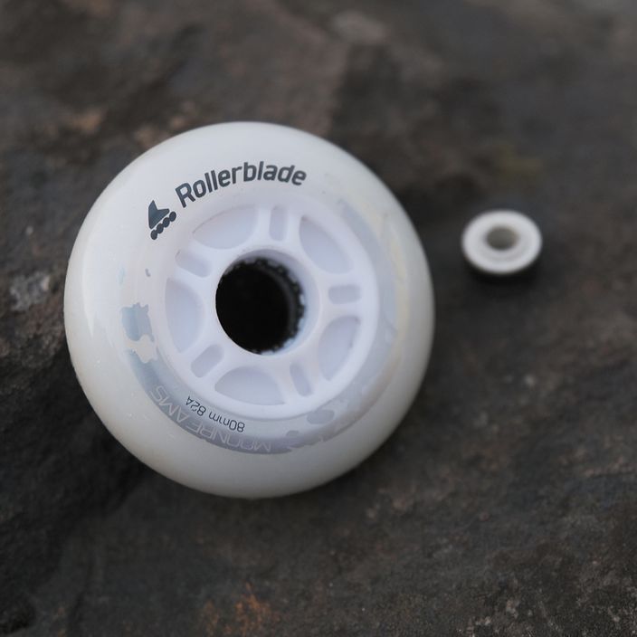 Rollerblade Moonbeams Led Ruote 80 mm/82A 4 pezzi bianco. 5