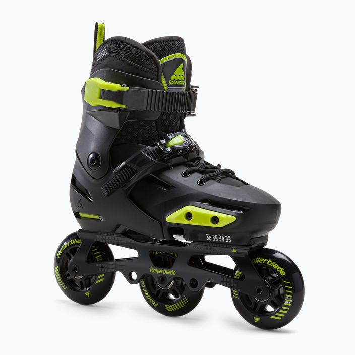 Rollerblade Apex 3WD pattini a rotelle per bambini nero/lime