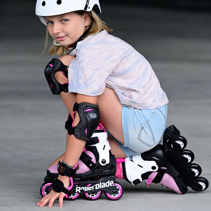 Pattini a rotelle Rollerblade Microblade rosa/bianco per bambini 8