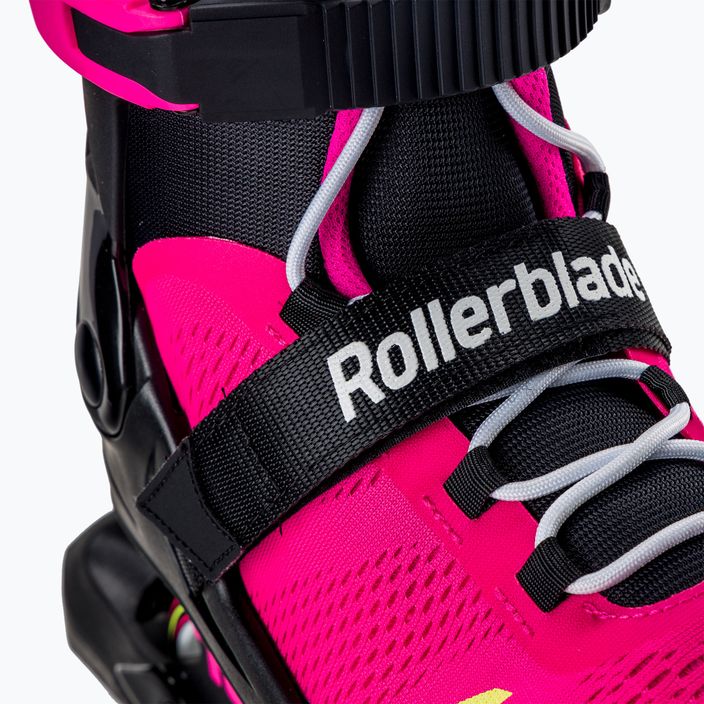Pattini a rotelle per bambini Rollerblade Microblade rosa/verde chiaro 6