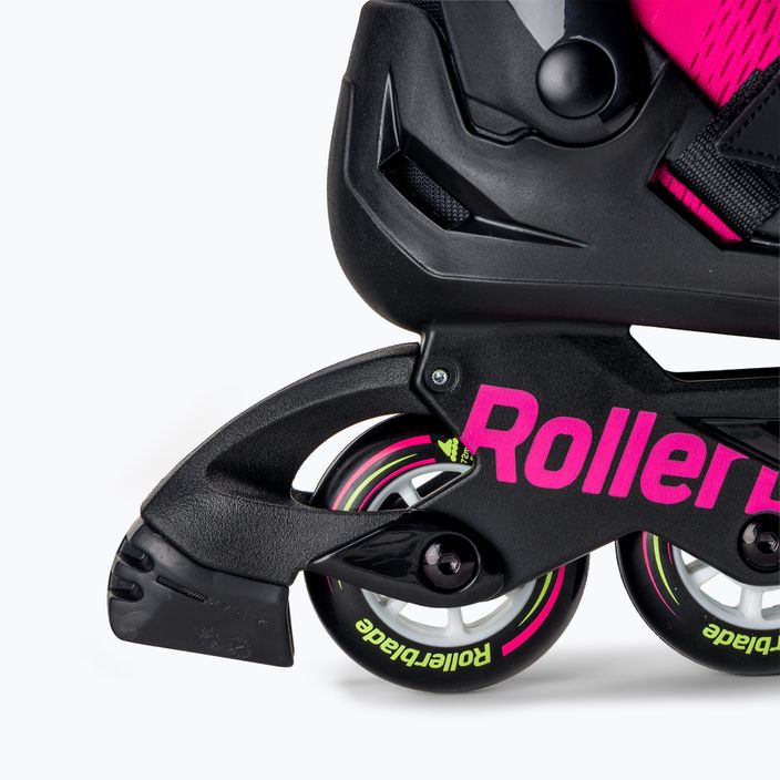 Pattini a rotelle per bambini Rollerblade Microblade rosa/verde chiaro 9