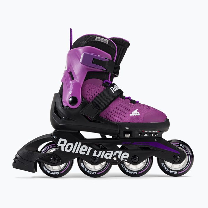 Pattini a rotelle per bambini Rollerblade Microblade viola/nero 2