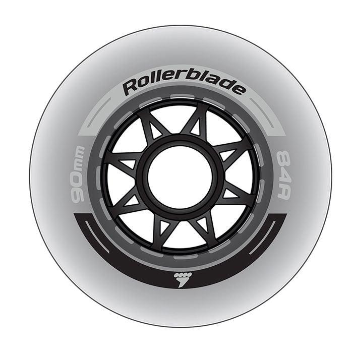 Ruote Rollerblade XT 90 mm/84A ruote rollerblade 8 pezzi chiare. 2