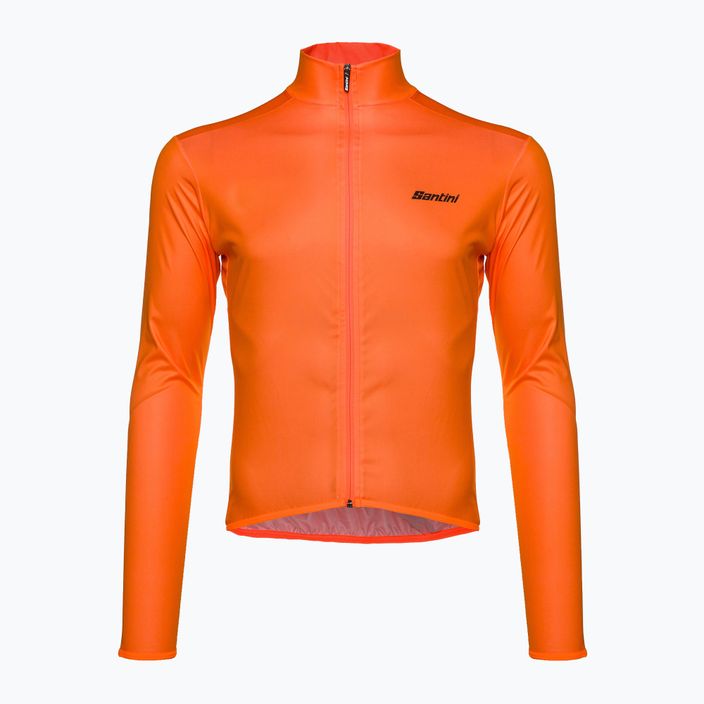 Giacca da ciclismo Santini Nebula Puro da uomo, colore arancione appariscente