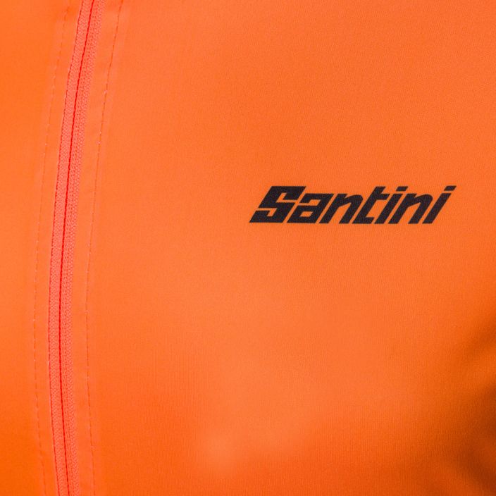 Giacca da ciclismo Santini Nebula Puro da uomo, colore arancione appariscente 3