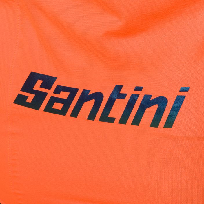 Giacca da ciclismo Santini Guard Nimbus arancio fluo da uomo 4