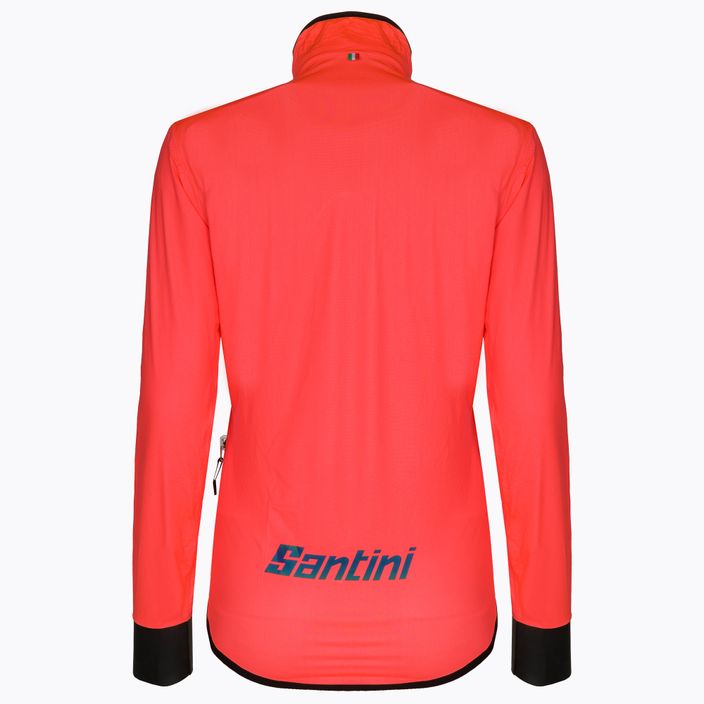 Giacca da ciclismo da donna Santini Guard Nimbus arancione 2