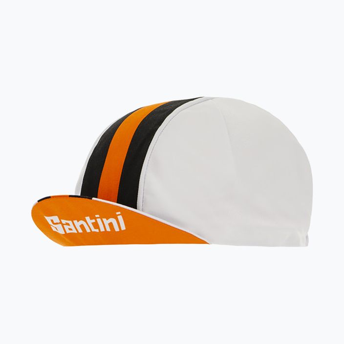 Cappellino da ciclismo Santini Bengala bianco 9