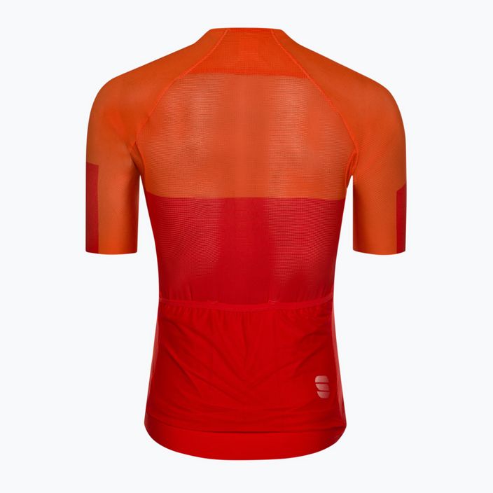 Maglia da ciclismo Sportful Light Pro da uomo rosso peperoncino/carota 4