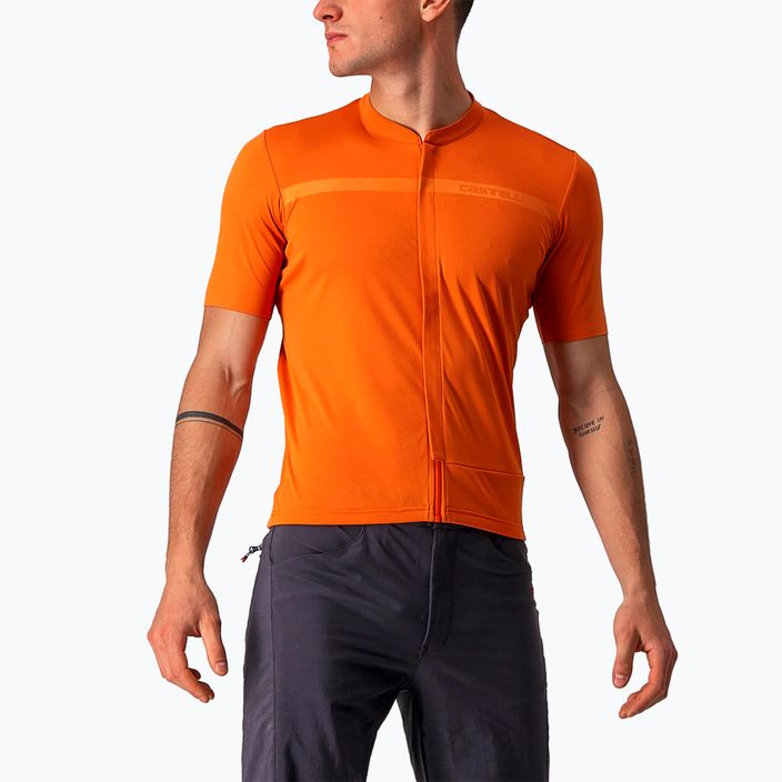 Maglia da ciclismo Castelli Unlimited Allroad arancione ruggine da uomo