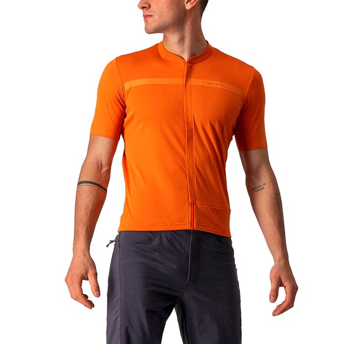 Maglia da ciclismo Castelli Unlimited Allroad arancione ruggine da uomo 2