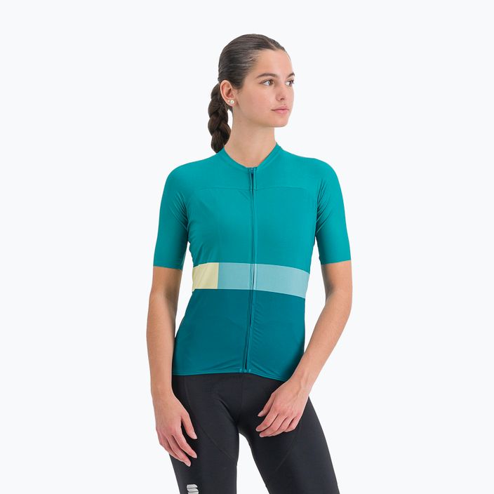 Maglia ciclismo donna Sportful Snap shade abete rosso/verde chiaro 5