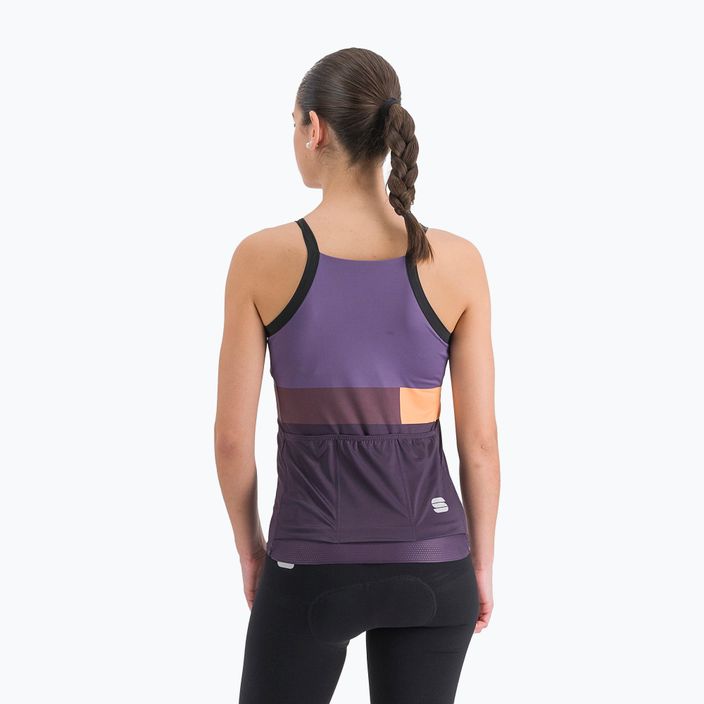 Maglia ciclismo donna Sportful Snap Top nightshade/mulled grape 6