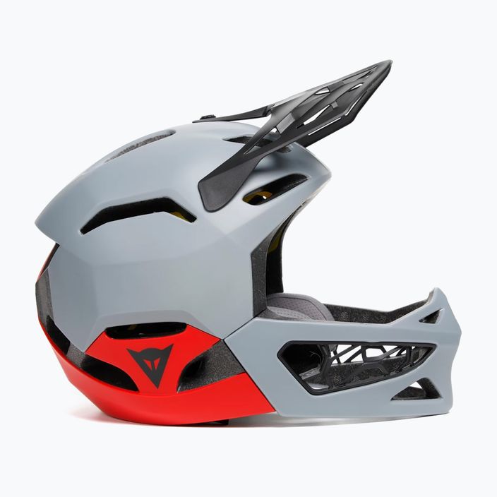Dainese Linea 01 MIPS casco bici nardo grigio/rosso 3