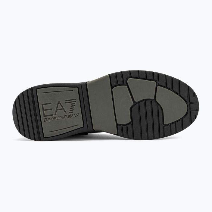 EA7 Emporio Armani Basket Mid scarpe triple nero/oro 4