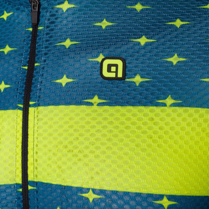 Maglia ciclismo uomo Alé Maglia MC Stars benzina giallo fluo 3