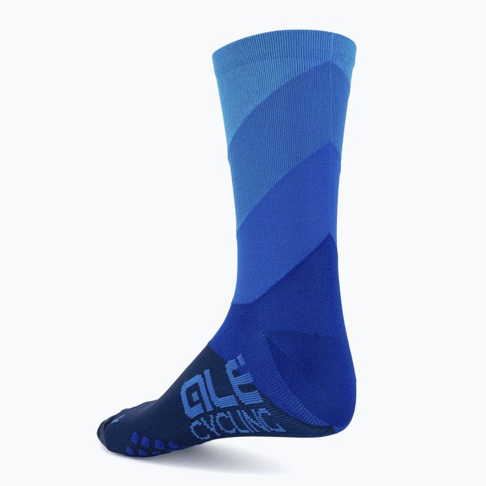 Alé Calza Q-Skin 16 cm Diagonal Digitopress calze da ciclismo blu 2
