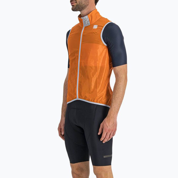 Gilet da ciclismo Sportful Hot Pack Easylight arancione sdr da uomo 3