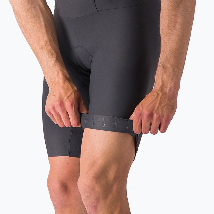 Pantaloncini da ciclismo Castelli Espresso grigio scuro da uomo 7