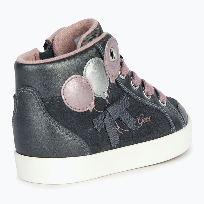 Geox Kilwi scarpe da bambino grigio scuro/rosa scuro 11