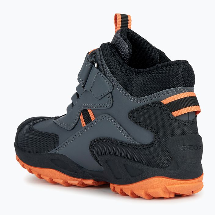 Geox New Savage Abx junior scarpe grigio scuro/arancio 9