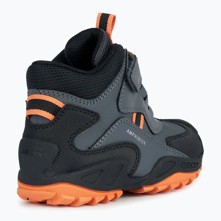 Geox New Savage Abx junior scarpe grigio scuro/arancio 10