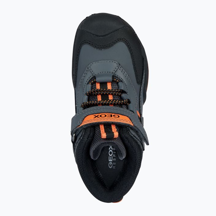Geox New Savage Abx junior scarpe grigio scuro/arancio 11
