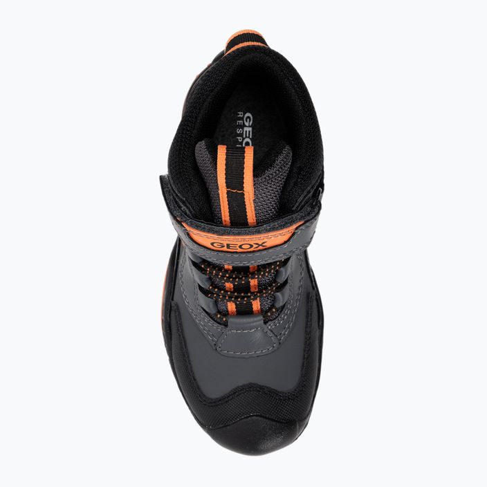 Geox New Savage Abx junior scarpe grigio scuro/arancio 6