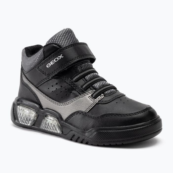 Geox Illuminus nero/grigio scuro scarpe junior