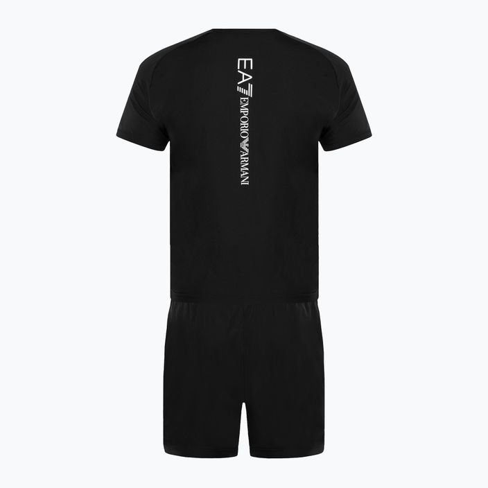 Set T-shirt + pantaloncini neri EA7 Emporio Armani Ventus7 Travel 2