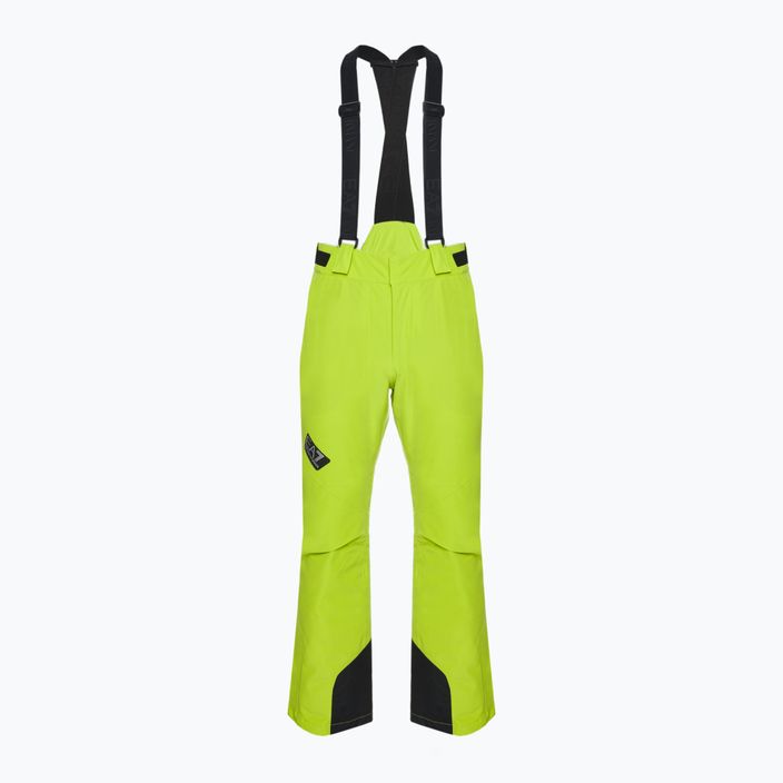 EA7 Emporio Armani pantaloni da sci da uomo Pantaloni 6RPP27 verde lime