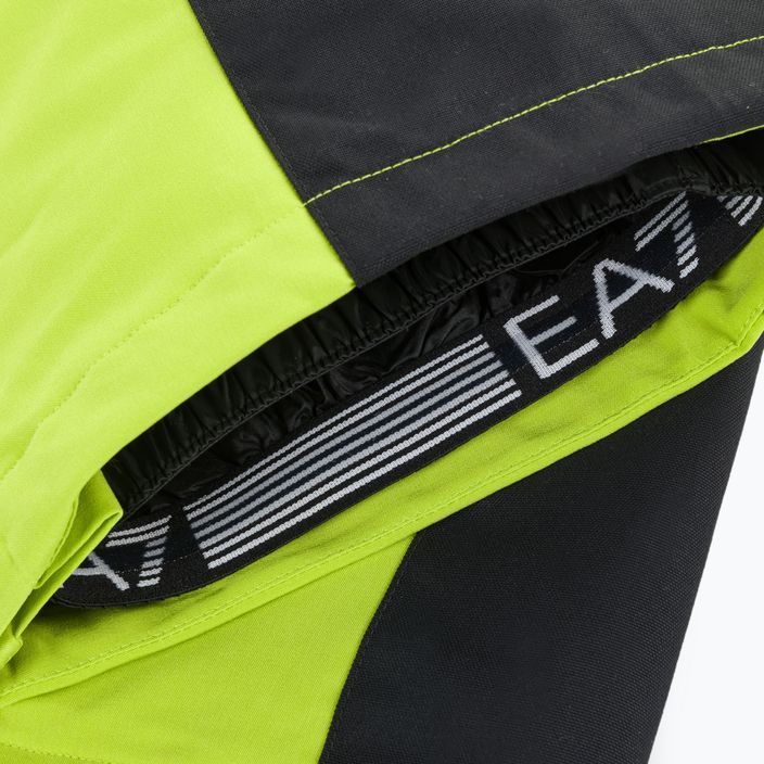EA7 Emporio Armani pantaloni da sci da uomo Pantaloni 6RPP27 verde lime 5