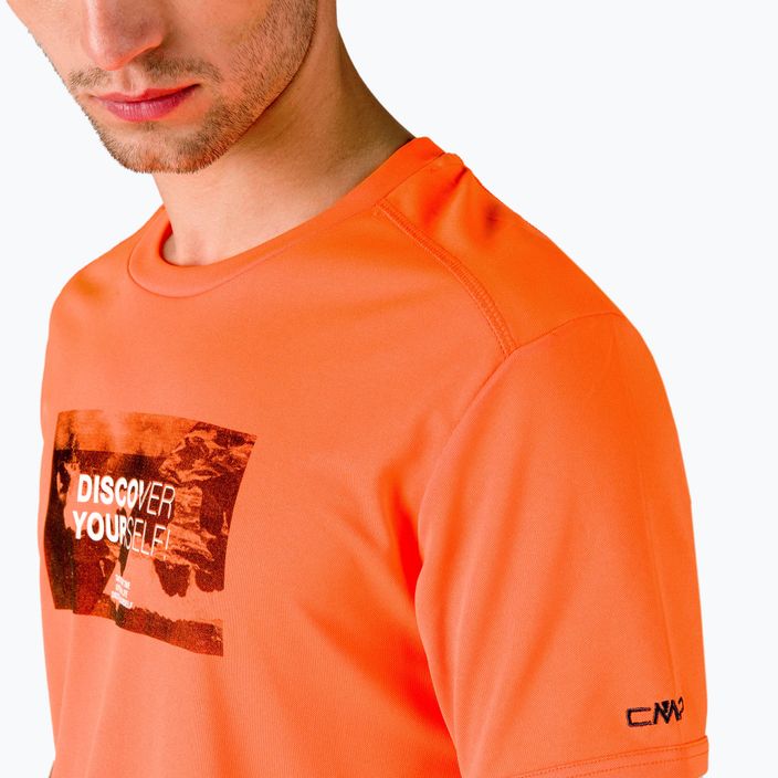 Camicia da trekking CMP da uomo arancione 30T5057/C706 4