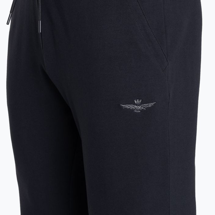 Pantaloni da uomo Aeronautica Militare Essential blu navy 3