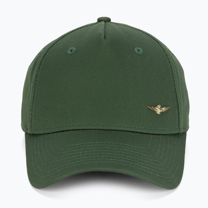 Cappello da baseball da uomo Aeronautica Militare Basic con aquila in metallo verde alga 2