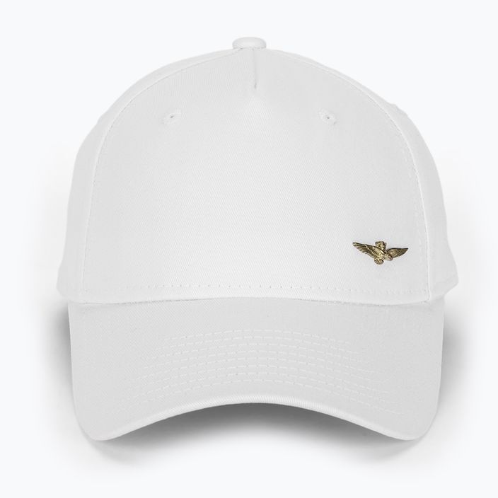 Cappello da baseball da uomo Aeronautica Militare Basic con aquila in metallo bianco sporco 2