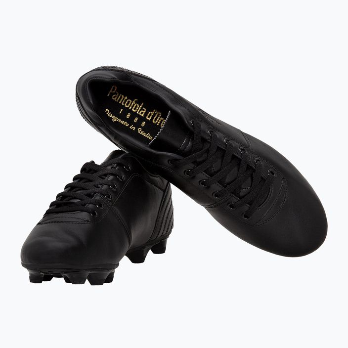 Pantofola d'Oro scarpe da calcio uomo Lazzarini Premio FG nero 8