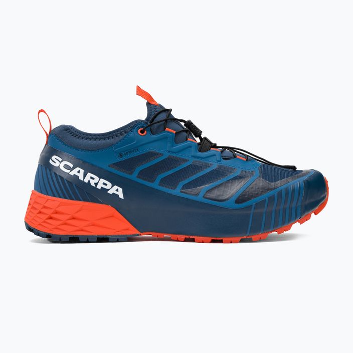 Scarpe da corsa da uomo SCARPA Ribelle Run GTX blu/arancio piccante 2