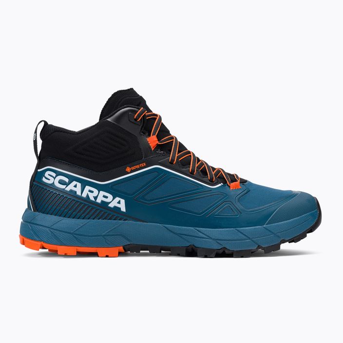 Scarponi da trekking da uomo SCARPA Rapid Mid GTX blu cosmico/arancio 2
